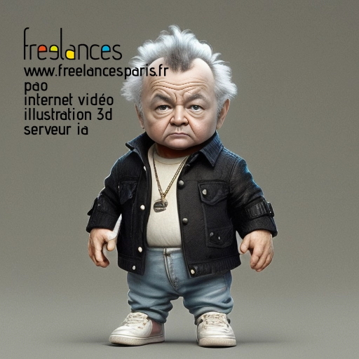 Pao mise en page internet vidéo illustration 3d serveur image IA générative AI freelance paris studio de création magazines 95DRBQ41